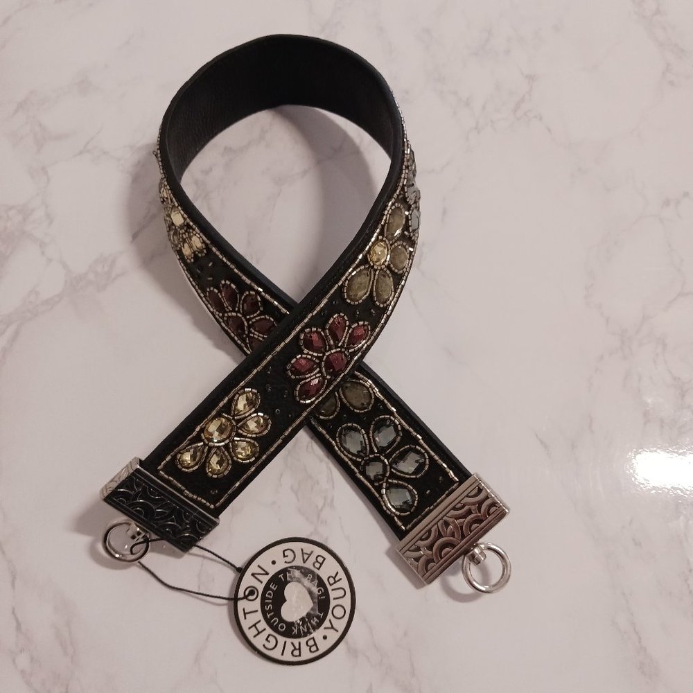Brighton Your Bag Bejeweled Floral Purse Strap